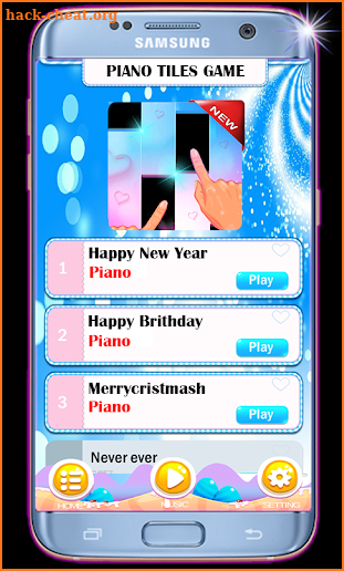 Piano Ladybug tiles Game screenshot