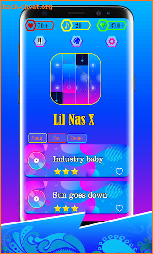 Piano Lil Nas X  tiles game screenshot