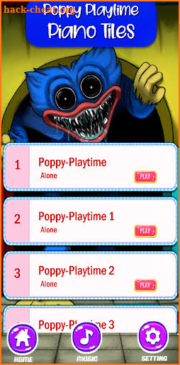 Piano Poppy Playtime Game screenshot