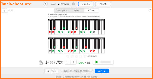 Piano Scales Star screenshot