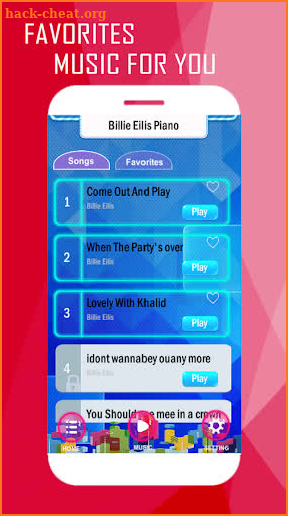 Piano Tap - Billie Eilies screenshot