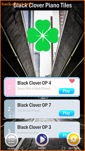 Piano Tiles - Black Clover piano screenshot