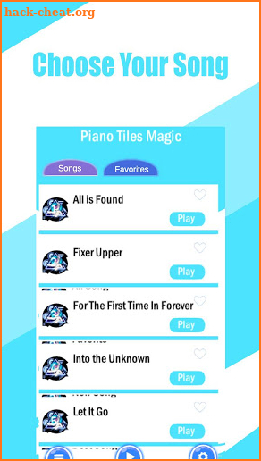 Piano Tiles - Elsa Frozen Game screenshot