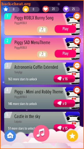 Piano tiles for Piggy Escape Mod-hot songs screenshot