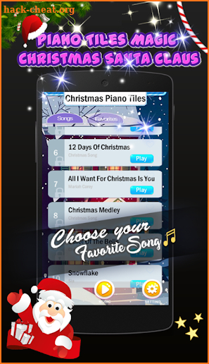 Piano Tiles Magic Christmas Santa Claus screenshot