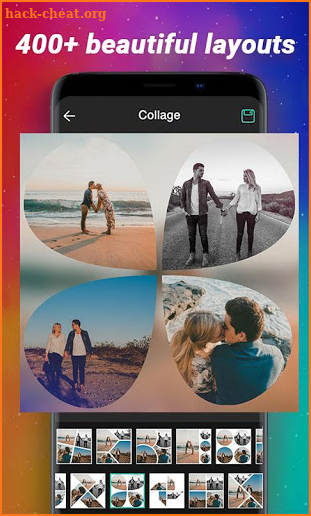 online photo collage maker with background