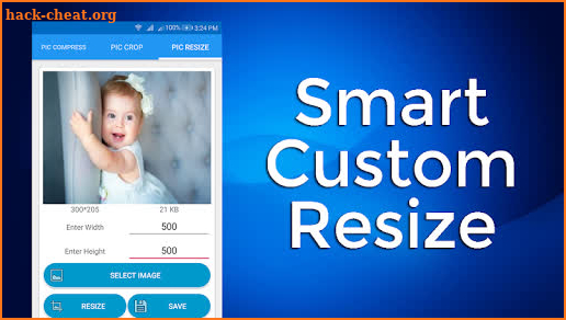 Pic Resize - Tiny photo Compressor MB or KB & Crop screenshot