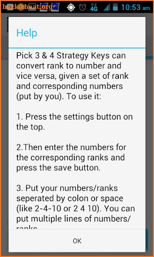 Pick 3&4 Strategy Keys screenshot