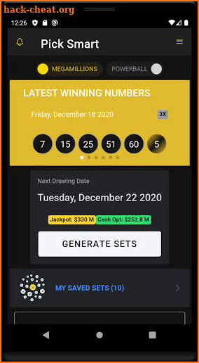 Pick Smart - lottery screenshot