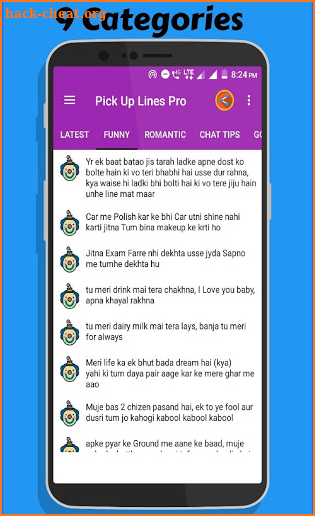 Pick up lines in hindi Pro screenshot