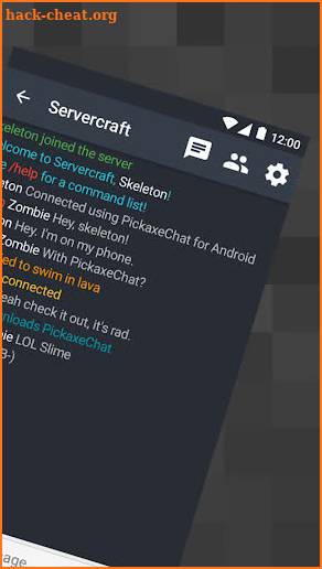 PickaxeChat for Minecraft screenshot