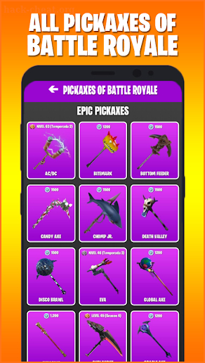 PICKAXES, BACK BLINGS AND GLIDERS OF BATTLE ROYALE screenshot