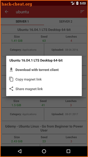 PickTorrents - Torrent Search Engine screenshot