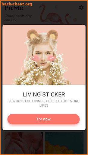 PicMe - Live Sticker, Beauty Filter, Selfie Camera screenshot