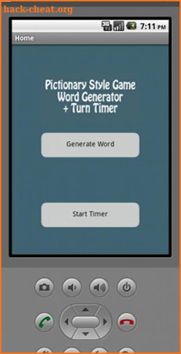 Pictionary Style Game Word Generator + Turn Timer screenshot