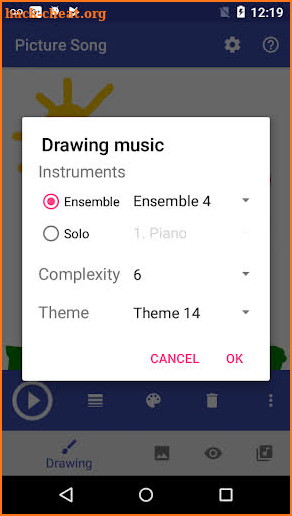 Picture Song - create music from pictures! screenshot