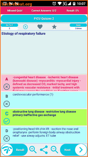 PICU Pediatric Intensive Care Unit Study Cards Q&A screenshot