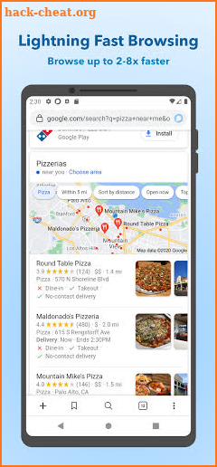 Pie Browser screenshot