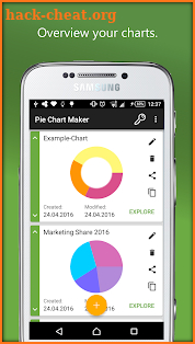 Pie Chart screenshot