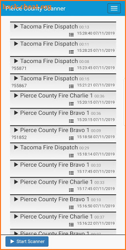 Pierce County Scanner screenshot