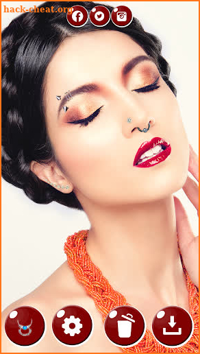 Piercings Photo Editor - Beauty Makeover App screenshot