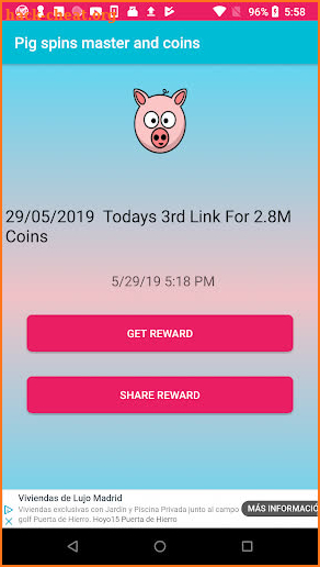 Pig master spins and coins screenshot