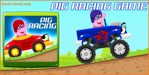 Pig Racing car - Fun Kids happy pig racing screenshot