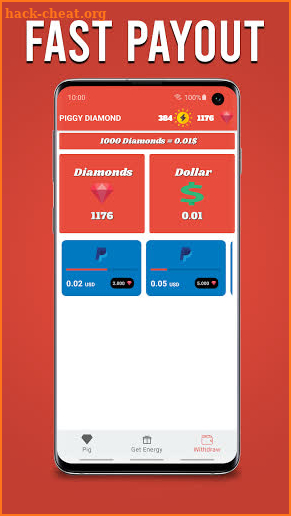 Piggy Diamond - Earn real Cash screenshot