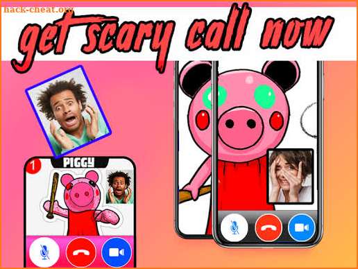 Piggy Fake call Scary pig simulation screenshot