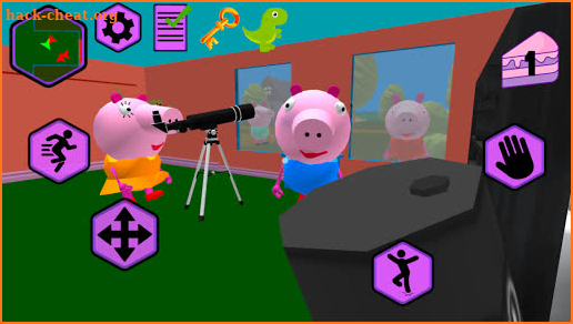 Piggy Neighbor. Family Escape Obby House 3D screenshot