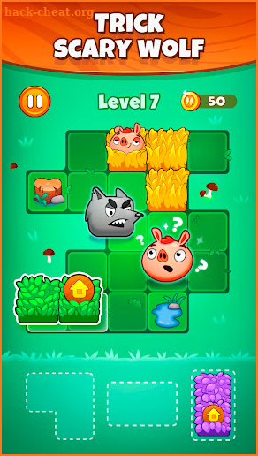 Pigs and Wolf - Block Puzzle screenshot