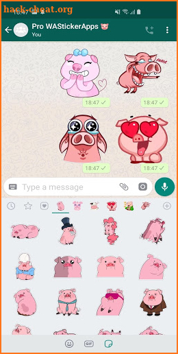 🐷🐽 Pigs Stickers Packs WAStickerApps screenshot