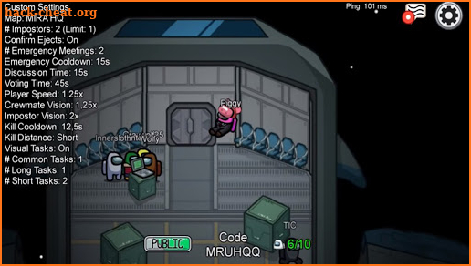 Pigy X Amoung Us Game screenshot