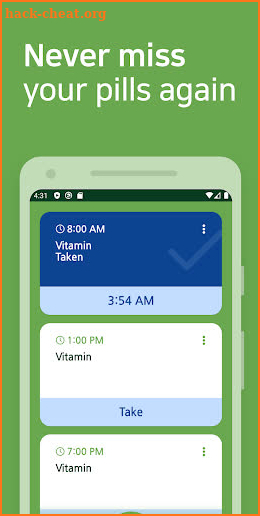 Pill Reminder Max - nutrition management & Tracker screenshot