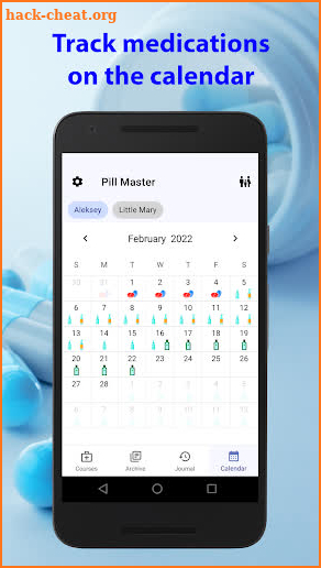Pill tracker screenshot