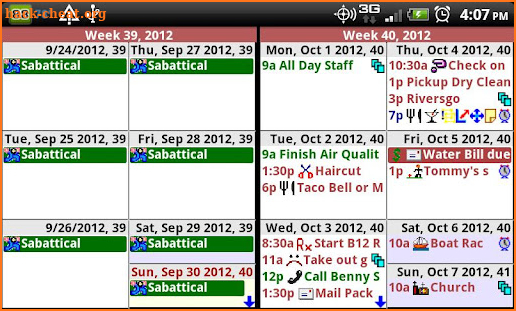 Pimlical Advanced Calendar/PIM screenshot