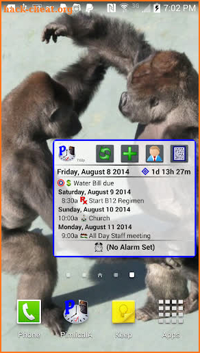 Pimlical Calendar Widget screenshot