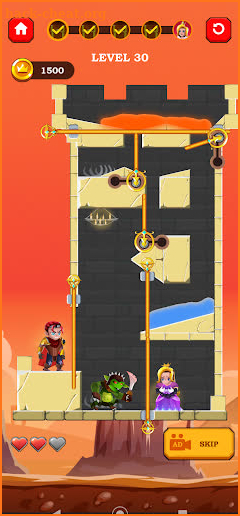 Pin Pull Rescue Puzzle Game screenshot