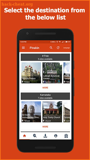 Pinakin - Travel Audio Guide App screenshot