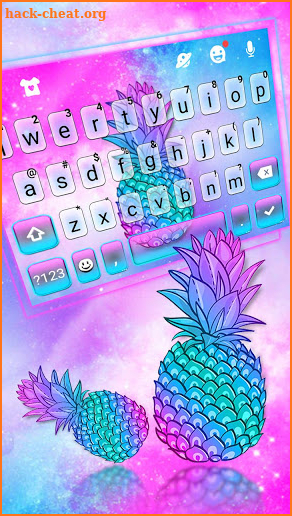 Pineapple Galaxy Keyboard Theme screenshot