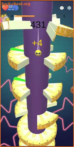Pineapple Helix Crush - Tower Helix Jump screenshot