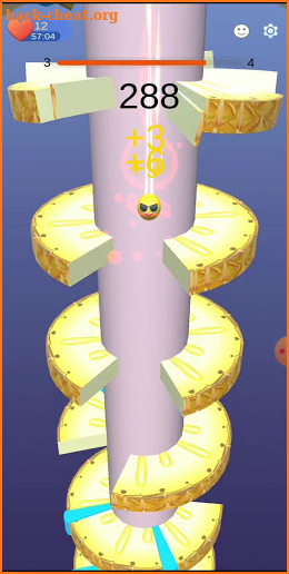 Pineapple Spiral Ball Jump : Helix Crush screenshot
