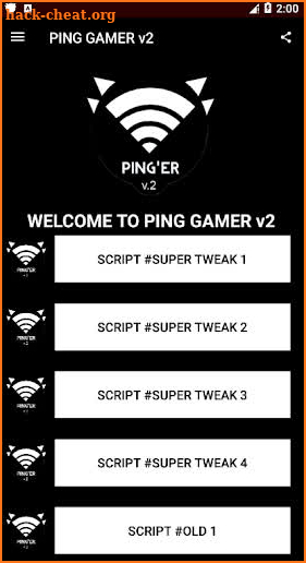 PING GAMER v.2 - Anti Lag For Mobile Game Online screenshot