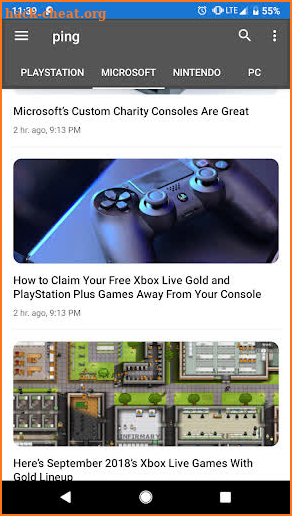 ping - instant gaming news screenshot