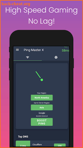 Ping Master X: Set Best DNS For Gaming [Free] screenshot