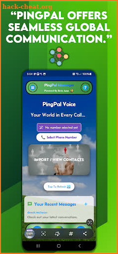 PingPal Text Now Messenger screenshot