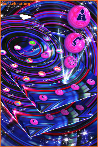Pink & Blue Launcher Theme screenshot