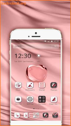 Pink Apple Crystal Theme screenshot