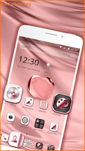 Pink Apple Crystal Theme screenshot