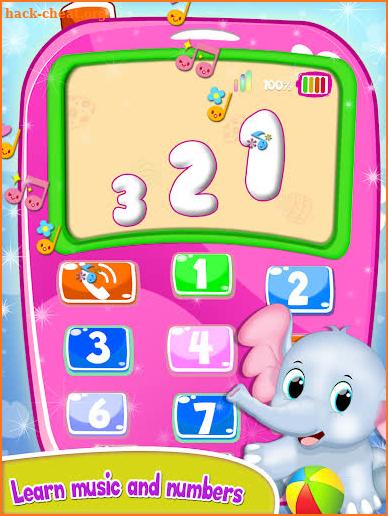 Pink Baby Phone & Tablet-Learn Numbers And Music screenshot